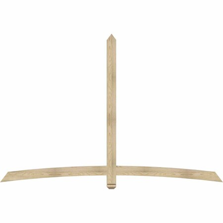 Ekena Millwork Bellingham Rough Sawn Timber Gable Bracket, Douglas Fir, 96"W x 64"H x 2"D x 4"F, 16/12 Pitch GBW096X64X0204BEL00RDF